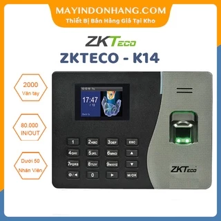 Máy chấm công VÂN TAY Zkteco K14 - Quản Lý Mô Hình Dưới 50 Người