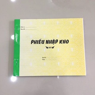 Phiếu nhập kho- xuất kho khổ A5 2 liên (16 x 20cm)