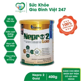 Sữa Nepro 2 Gold 400g Dành Cho Người Chạy Thận Và Bị Tiểu Đường Bổ Sung Dinh Dưỡng Tăng Cường Sức Khỏe