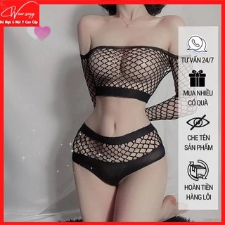 Bộ Body Croptop Gợi Cảm Quyến Rũ 8038 [CWEAR.SEXY_ĐỒ NGỦ & NỘI Y CAO CẤP]