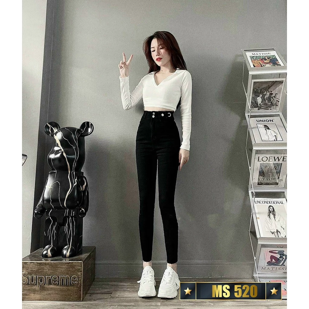 Quần Jean Nữ cao cấp, Quần bò nữ skinny mẫu mới chất liệu denim co giãn kiểu đẹp Lady Fashion - QJN626