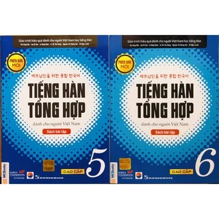 Sách - Combo Tiếng Hàn Tổng Hợp Dành Cho Người Việt Nam cao cấp 5 + 6 (SBT)