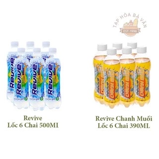 [Tân Phú] Lốc 6 chai Revive Bù Khoáng 500ml / Chanh Muối 390ml