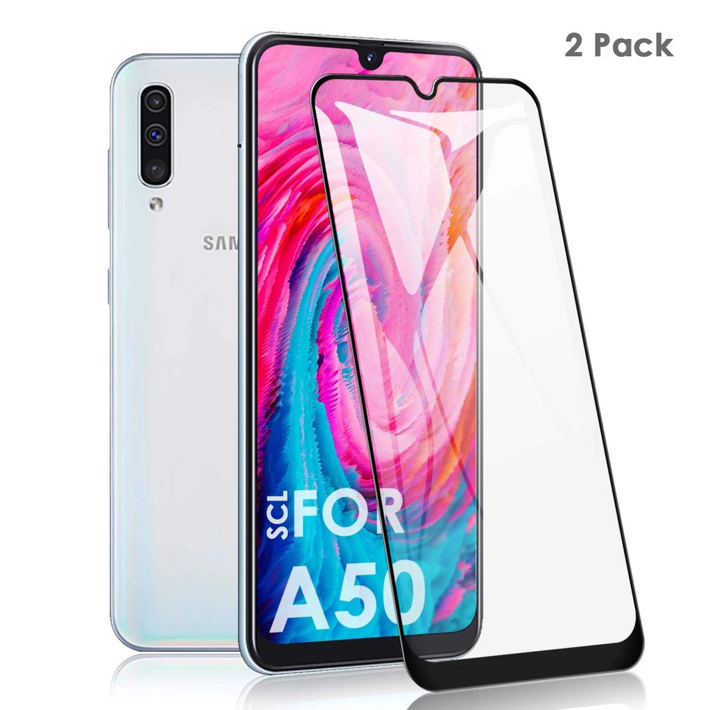 Bộ 2 Kính Cường Lực 9H Bảo Vệ Toàn Màn Hình Chống Rơi Cho Samsung Galaxy A50 A 50 A50 SamsungA50