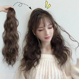[ hàng loại 1, 60cm ] tóc giả nữ ngoặm xù mì dài, tóc kẹp xoăn sóng