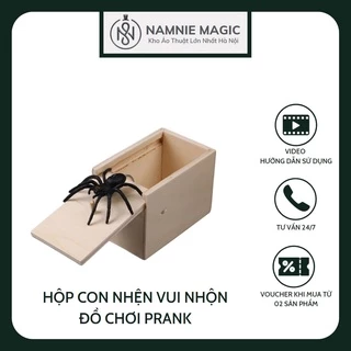 Hộp Gỗ Biến Ra Con Nhện, Đồ Chơi Troll Vui Nhộn, Hù Dọa Ngày Halloween, Hộp Quà Bất Ngờ Prank Cho Bạn Bè