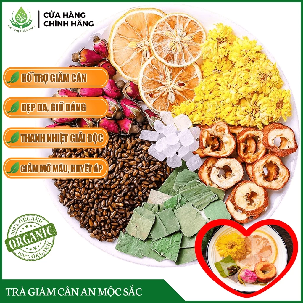 ✅[CHÍNH HÃNG] Trà Giảm Cân Thảo Mộc Ngọc Nữ An Mộc Trà Thanh Lọc Cơ Thể Tại Siêu Thị Thảo Mộc