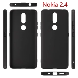 Ốp Điện Thoại TPU Mềm Dạng Nhám Màu Đen Cho Nokia 1.4 2.4 Nokia 1.4 2.4