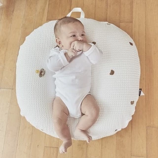 Gối chống trào ngược Rototo Bebe Airmesh mới nhất ( KÈM VỎ GỐI VÀ TÚI ĐỰNG)