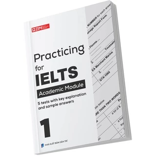 Sách - Practicing for IELTS Vol 1 - Tuyển tập đề thi IELTS kèm lời giải chi tiết