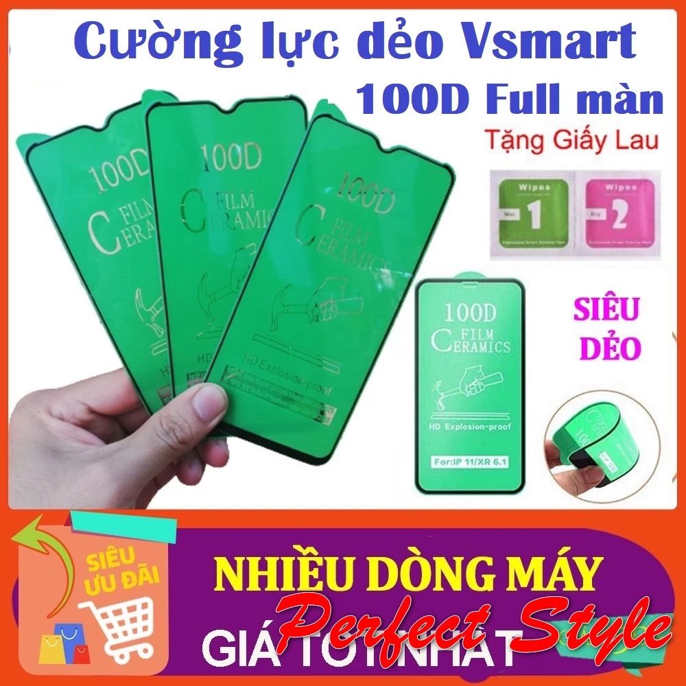 Cường lực dẻo 100d cho Vsmart live 4 / joy 3 / active 3 joy 2 plus  star 4 Star 5 joy 4 siêu mỏng, siêudẻo không sứt mẻ