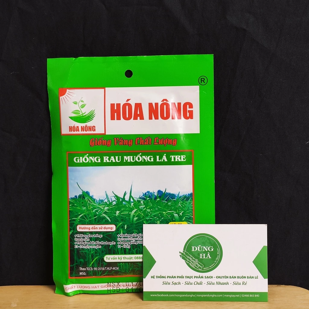 Hạt giống RAU MUỐNG lá tre 50G