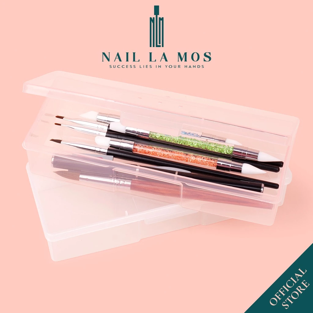 Hộp nhựa đựng dụng cụ làm nail chuyên dụng