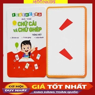 Bộ thẻ Flash card chữ cái chữ ghép cho bé