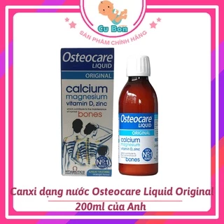 Canxi nước Osteocare Liquid 200ml của Anh cho bé từ 3 tuổi, bà bầu, người lớn xương khớp kém