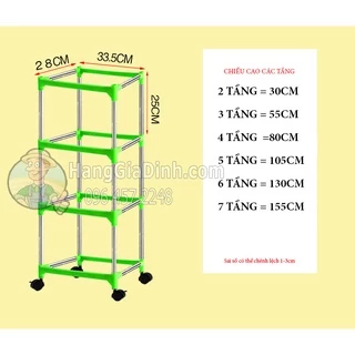 Bộ kệ trồng rau mầm 3 tầng đơn (  Không kèm khay)