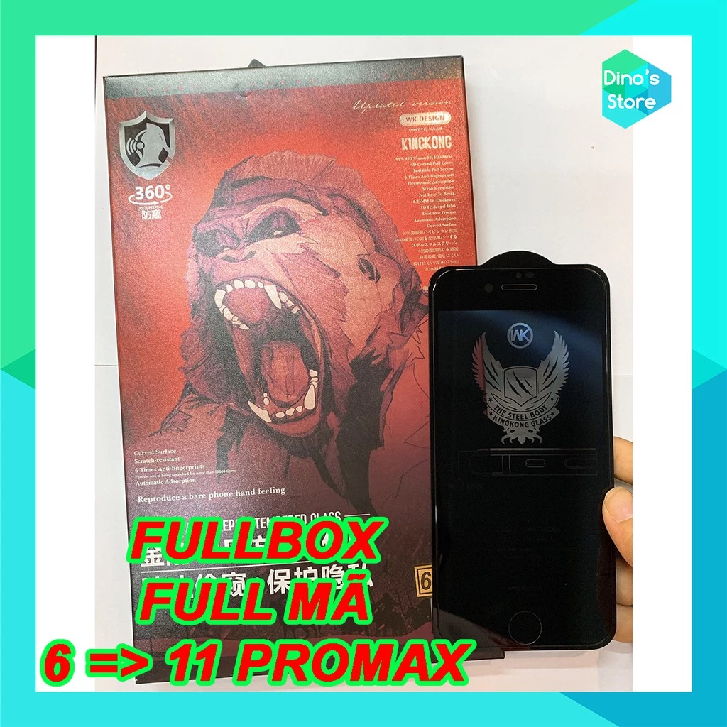 [FULL BOX] Cường Lực Iphone Chống Nhìn Trộm WK Kingkong Anti Peeping - Chính Hãng WK