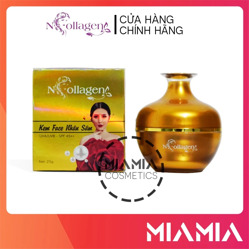 Kem Face Nhân Sâm N Collagen chính hãng - Kem dưỡng trắng da mặt, giảm nám tàn nhang - 8938526572027