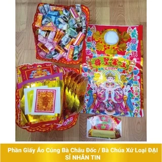 Phần Giấy Áo Cúng Bà Châu Đốc - Bà Chúa Xứ LOẠI ĐẠI ĐẸP - Giấy Cúng Vàng Mã Giá Rẻ Sỉ Lẻ