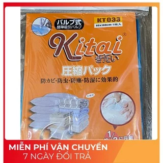 Combo 4 túi hút chân không Kitai cất quần áo cỡ lớn và cỡ vừa với VAN HÚT cải tiến hơn