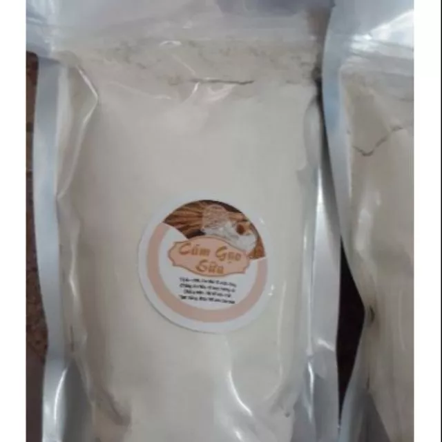 1kg Bột cám gạo sữa non Organic dưỡng da trắng mịn