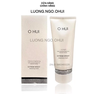 Sữa Rửa Mặt OHUI trắng da mờ nám, làm sạch sâu bã nhờn và tế bào chết – Ohui Extreme Bright Cleansing Foam.