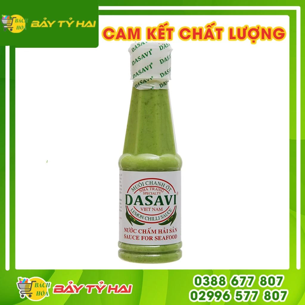 Muối chanh ớt xanh Nha Trang Dasavi chai 260gr