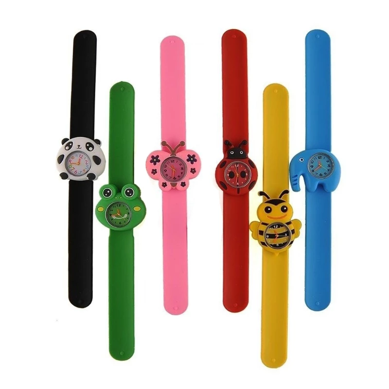 ♬♬KOKO Đồng hồ đeo tay điện tử hình bướm / ong / voi / ếch hoạt hình dành cho bé