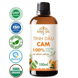 Tinh dầu Cam Ngọt KingOil nguyên chất từ thiên nhiên, thơm phòng, thư giãn, đuổi muỗi, giảm stres