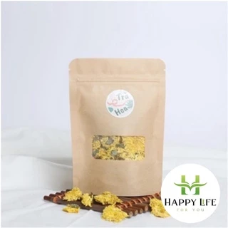 Trà hoa cúc, hoa cúc vàng sấy lạnh nguyên bông cao cấp - Happy Life 4U