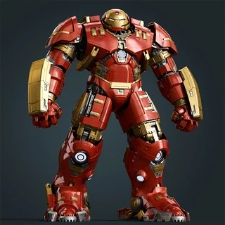 Mô hình Iron Man Hulkbuster nhân vật hoạt hình Vingadores có đèn LED độc đáo sáng tạo