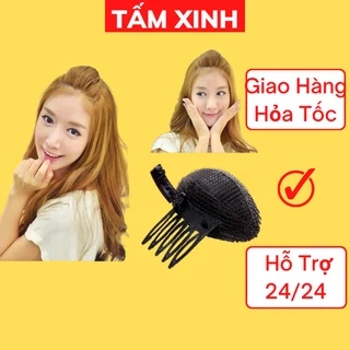 Kẹp độn phồng tóc mái hotgirl đính mút xốp - độn phồng tóc mái mút xốp KPM001