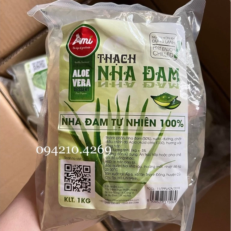 Thạch Nha Đam AMI GIÒN NGON gói 1kg- TOPPING TRÀ CHANH/TRÀ SỮA HOTHIT- Bách hóa nguyên liệu