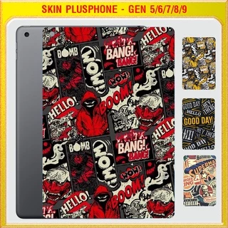 Dán Skin cho mặt sau iPad Gen 5, Gen 6 9.7 inch, Gen 7, Gen 8, Gen 9 10.2 inch nhiều mẫu hot, độc lạ