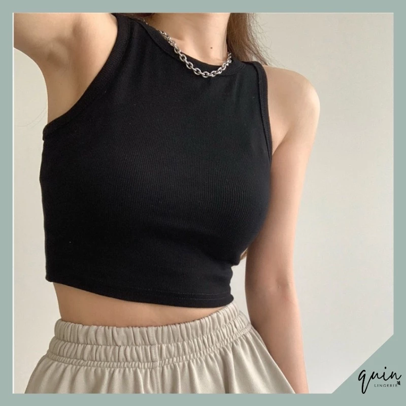 Áo croptop ba lỗ ngược - Áo thun nữ 3 lỗ croptop dáng ôm