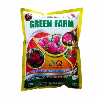 [1kg] Phân Chuyên Cho Hoa Hồng. Phân Hữu Cơ Cao Cấp GREEN FARM