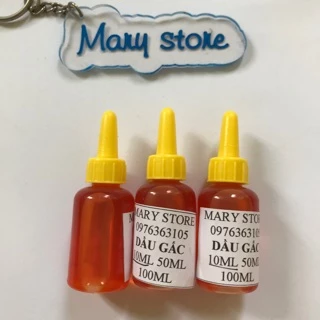 Dầu gấc nguyên chất 10ml- nguyên liệu làm mỹ phẩm handmade