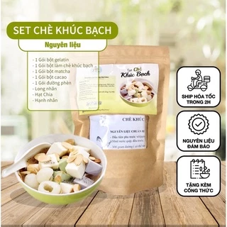 Set Chè Khúc Bạch 400g tự nấu chuẩn vị - Set Nguyên Liệu tiện dụng, dễ nấu ( Set 20 chén )