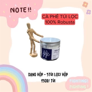 Cà phê 100% Robusta - Dạng túi lọc (5tl/hộp)