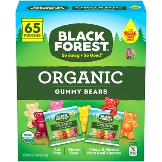 [LV] Kẹo Dẻo Trái Cây Hình Gấu Black Forest Gummy Bears Mỹ Cho Bé Từ 2 Tuổi