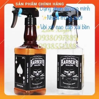 Bình xịt nước cắt tóc mẫu mới Baber cao cấp cầm tay  ⚡FREESHIP⚡ nhựa cao cấp dạng vòi phun sương nhỏ thích hợp cả nam nữ