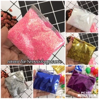 Gói nhũ kim tuyến trang trí thiệp, làm slime