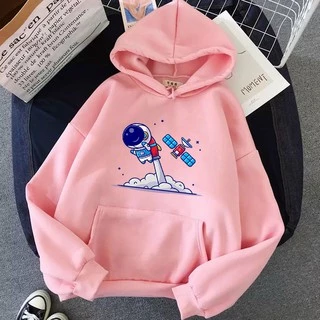 Áo Hoodie nam nữ in hình Phi Hành Gia cực đẹp, chất nỉ dày dặn, hợp làm áo cặp William - DS158