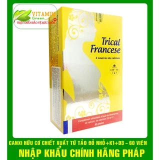 Trical Francese canxi hữu cơ cho bà bầu và sau sinh (30 viên) | Nhập khẩu chính hãng Pháp