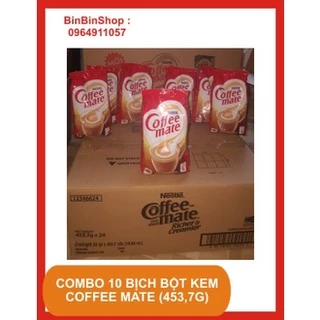 Combo 10 Bịch Bột kem coffee mate 453,7gram - Nestle. Pha trà sữa, cà phê