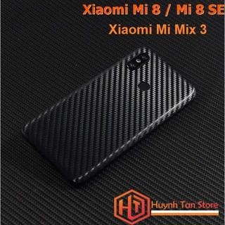 Dán mặt lưng Xiaomi Redmi K20,K30 pro,Note 5 Pro,5A prime,4,3,mi max 2,mi mix 3,4a,s2,mi 4,6 vân carbon nhám (CẮT SẴN)