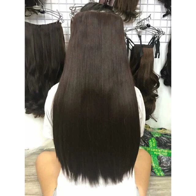 Tóc giả kẹp phím thẳng❤️freeship-ảnh thật