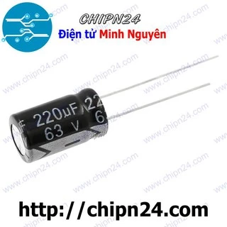 [10 CON] (G32.5) Tụ hóa 220uF 63V (10x17mm)