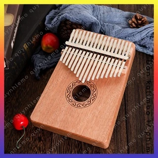 Đàn kalimba 17 phím Kerus QUYNHLEMO, Kalimba 17 phím hộp gỗ cộng hưởng, Thumb Piano ngón tay cái tặng phụ kiện