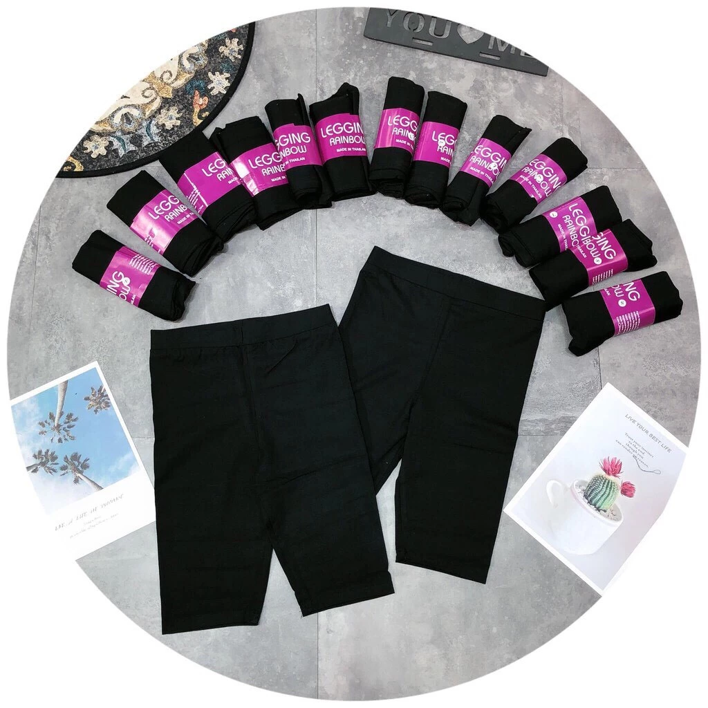 Quần legging đùi cuộn tím siêu Hot